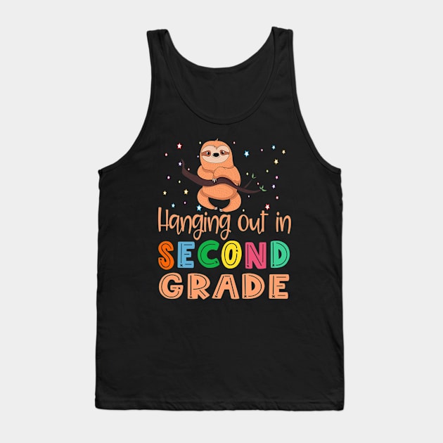 2nd Grade Shirt Back To School Second Grade Sloth Boys Girls Premium Tank Top by Wolfek246
